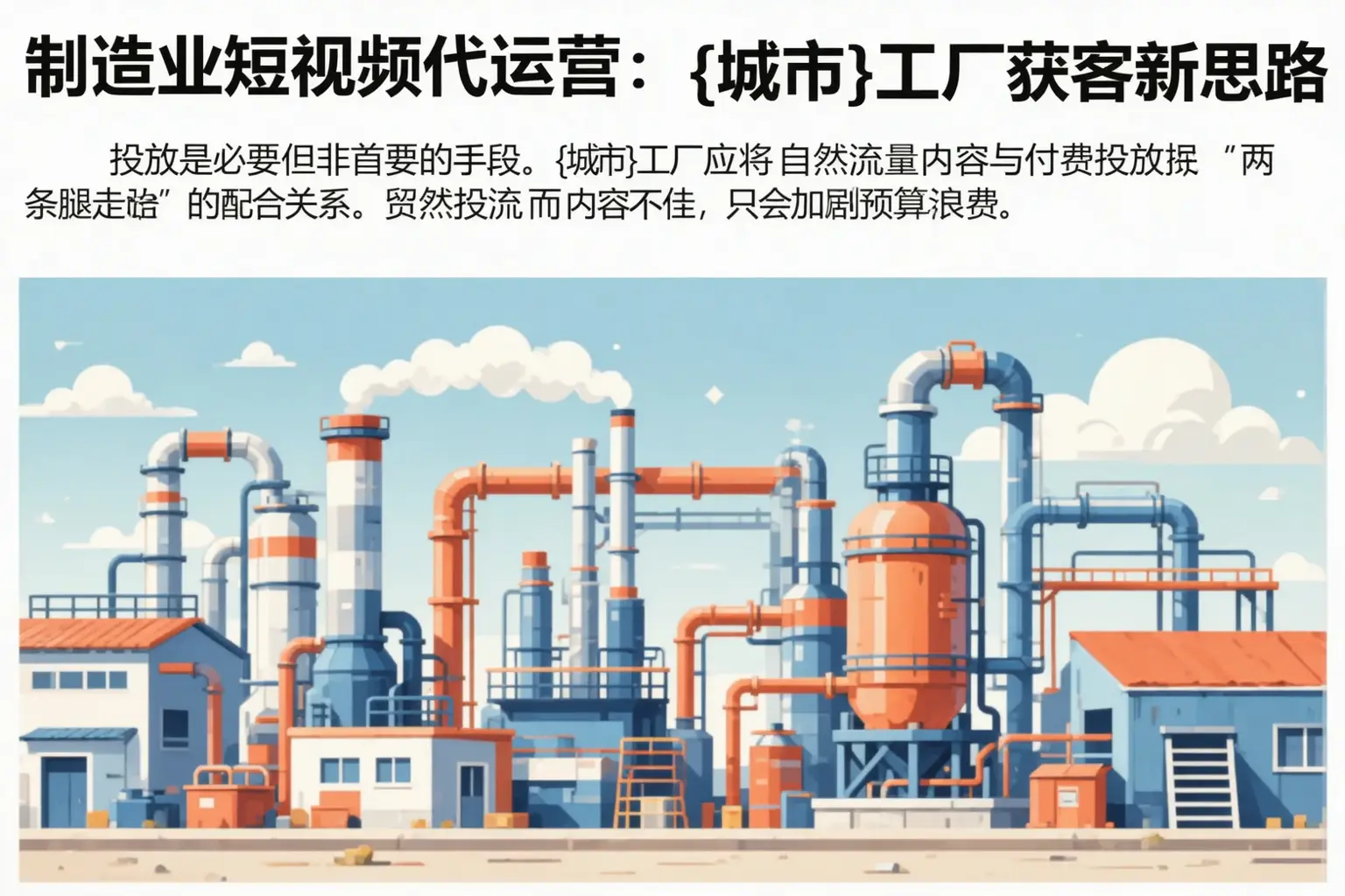 制造业短视频代运营:伊吾工厂获客新思路